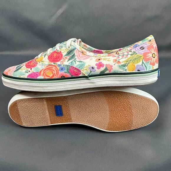 Keds Rifle Paper Company Floral Classic Lace Up Sneakers Shoes 8.5 NEW - Picture 5 of 16